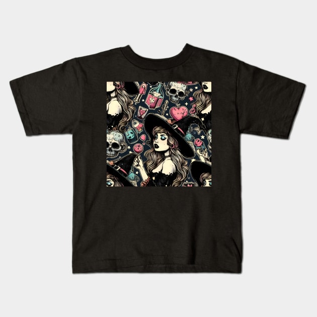 wiccan Kids T-Shirt by vaporgraphic